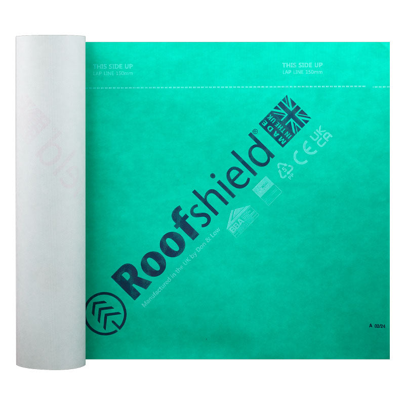 Don & Low Roofshield Air and Vapour Permeable Breathable Membrane - 1m x 50m