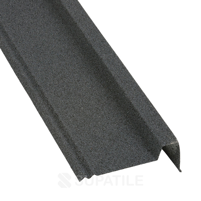 Supatile Lightweight Metal Roof Barge Trim - 900mm - Charcoal Grey