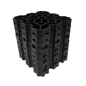 Supagrid Pro Line Gravel Grids - Heavy Duty Ground Reinforcement System - Black - Pack of 9 Grids (1m2)