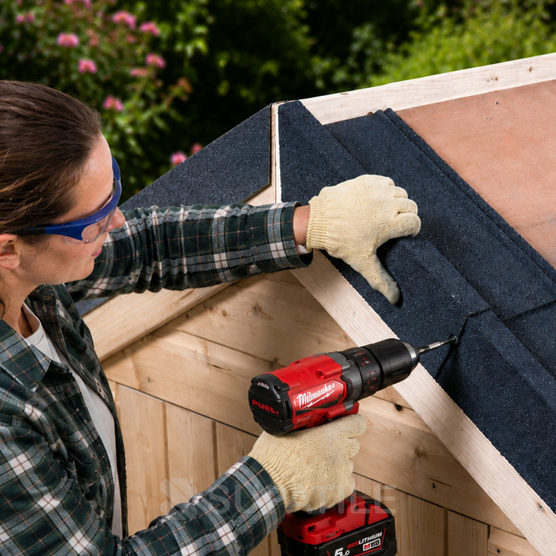 Supatile Lightweight Metal Roof Barge Trim - 900mm - Charcoal Grey